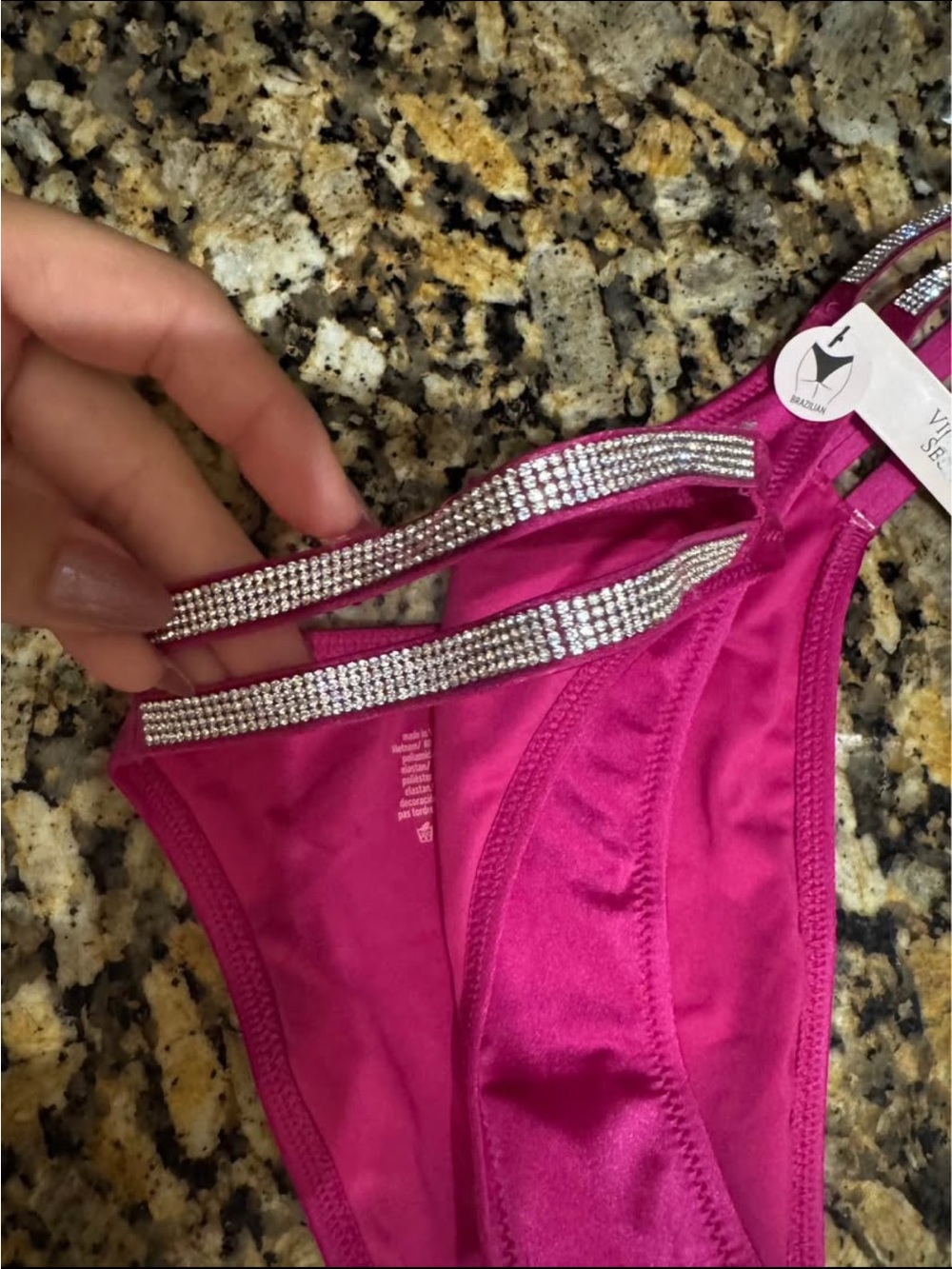Victoria’s Secret Rhinestone Strap Bikini Bottom - Picture 2 of 4